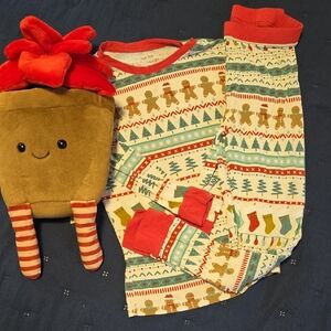 Festive Gingerbread Pajama Set